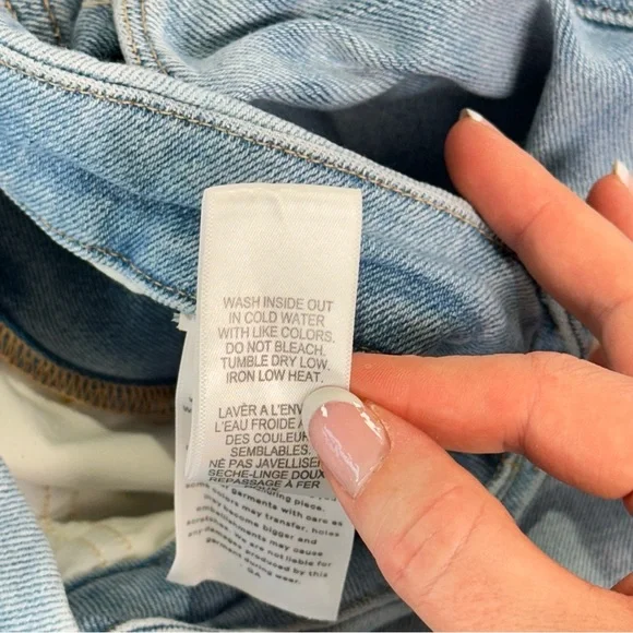 Good American Light Blue Straight Leg Jeans - Picture 6 of 12